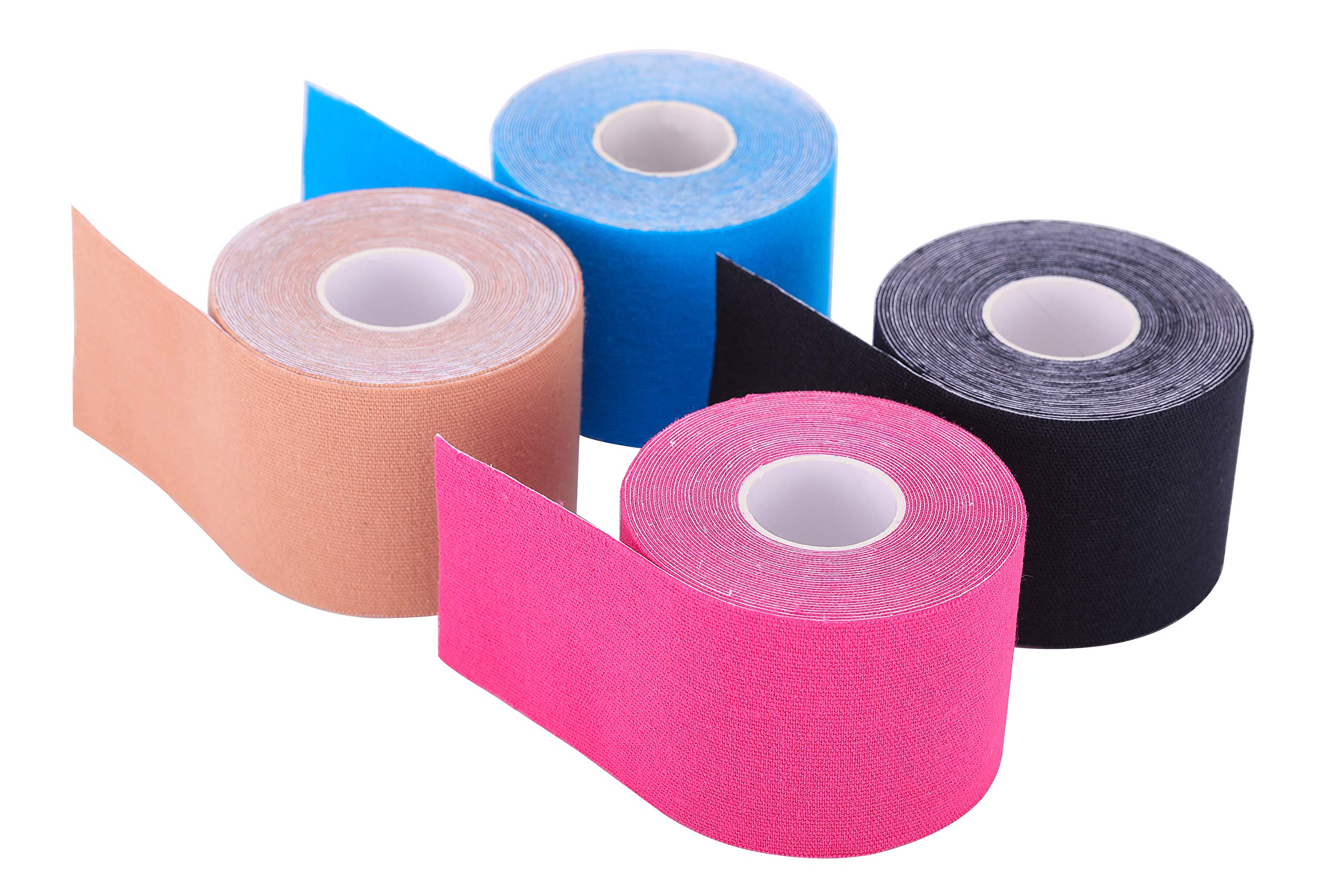 AW Fitness Latex-Free Water-Resistant Kinesiology Tape for Sports, Physical Therapy and Injury Recovery (Perfect Pink)