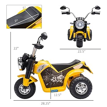 その他 MAXiMAM-KiD AOSOM Kids Electric Motorcycle 3-Wheels Battery Powered