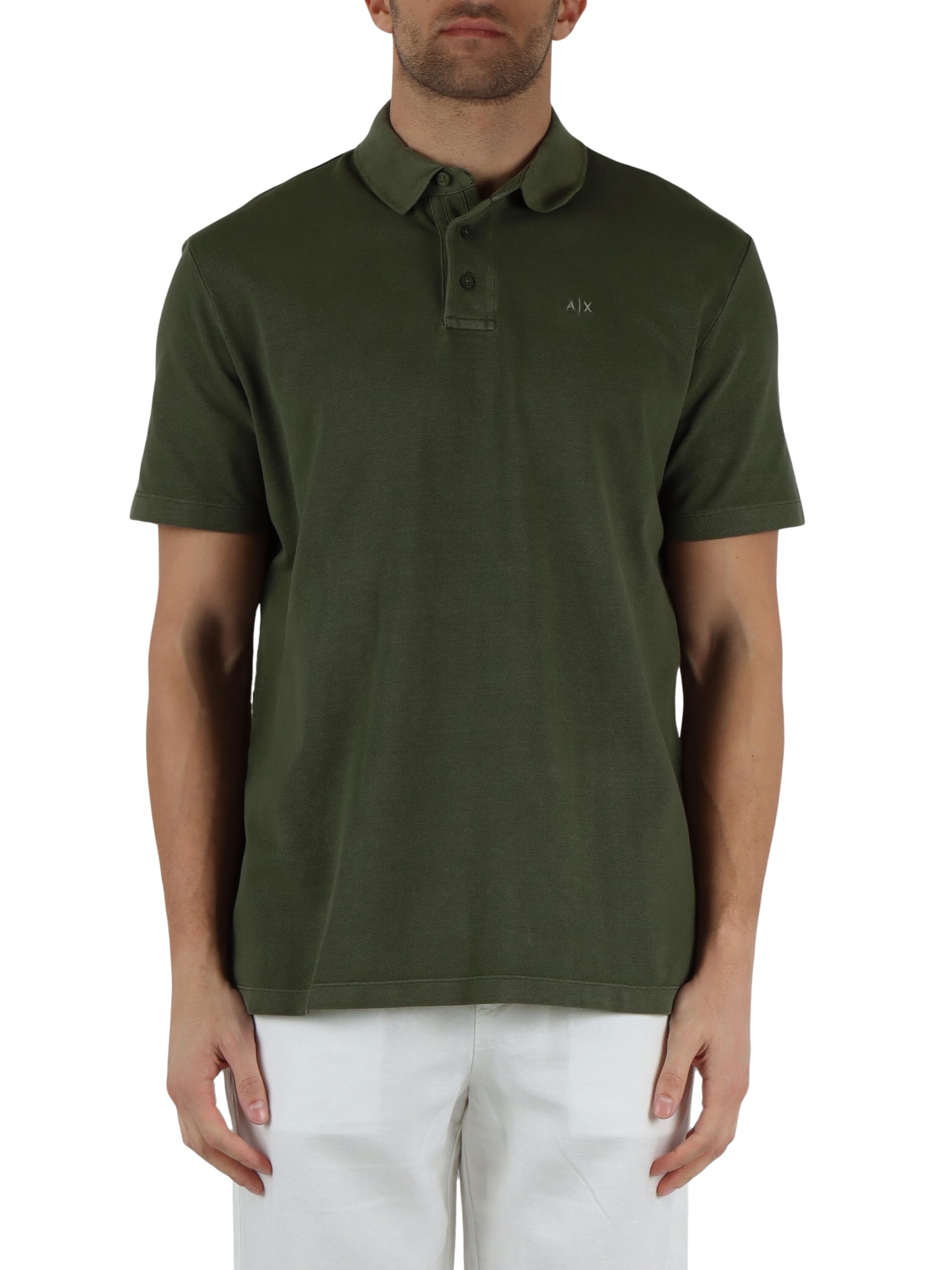 Armani Exchange Men's Urban Heights, Embroidered Logo,Regular Fit,Black,L