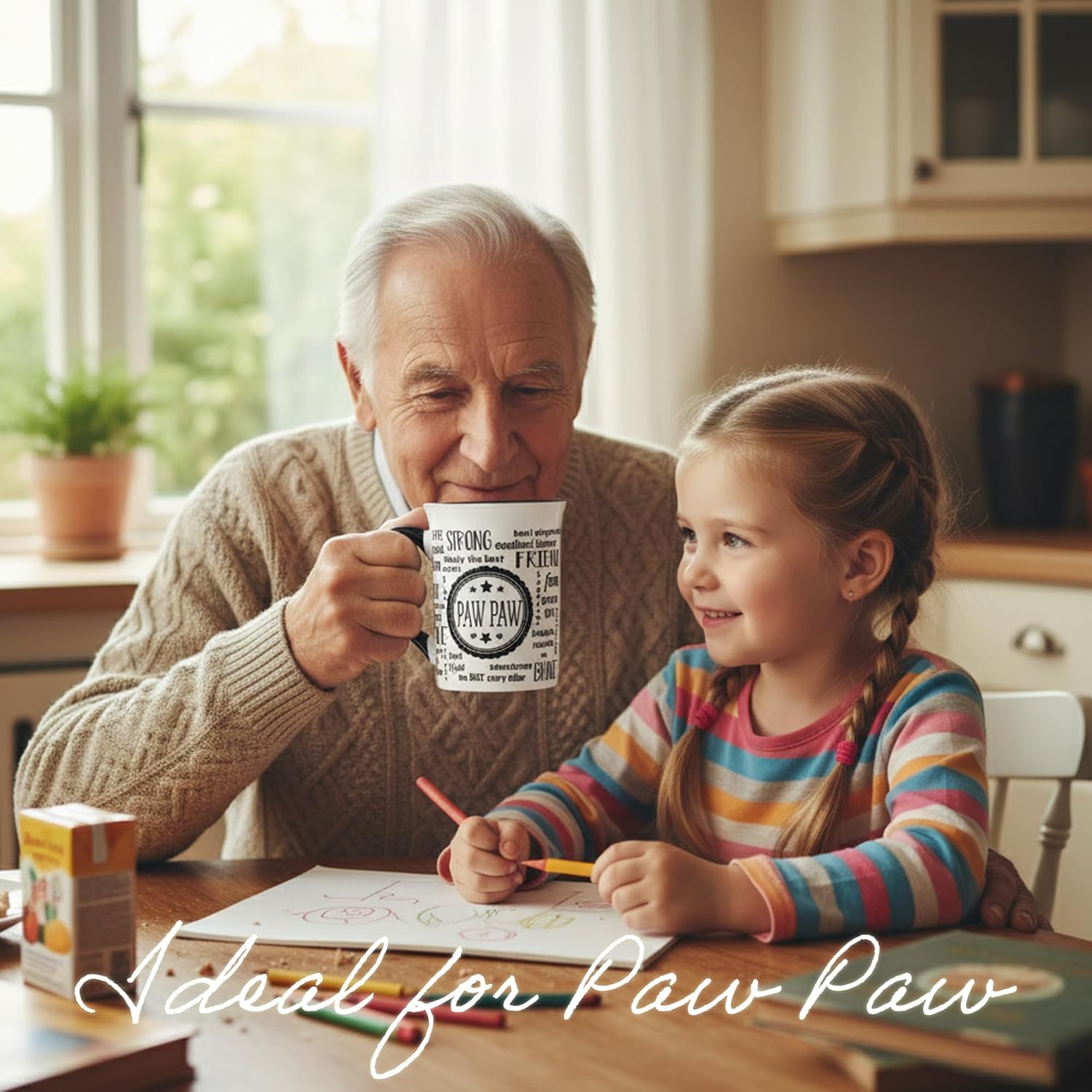 Cottage Creek Coffee Cup | 16oz. Large Ceramic Paw Paw Coffee Mug | Ideal Gift for Grandpa, Papa, and Dad for Father's Day, Birthday, or Christmas | Pawpaw Mug - Image 3