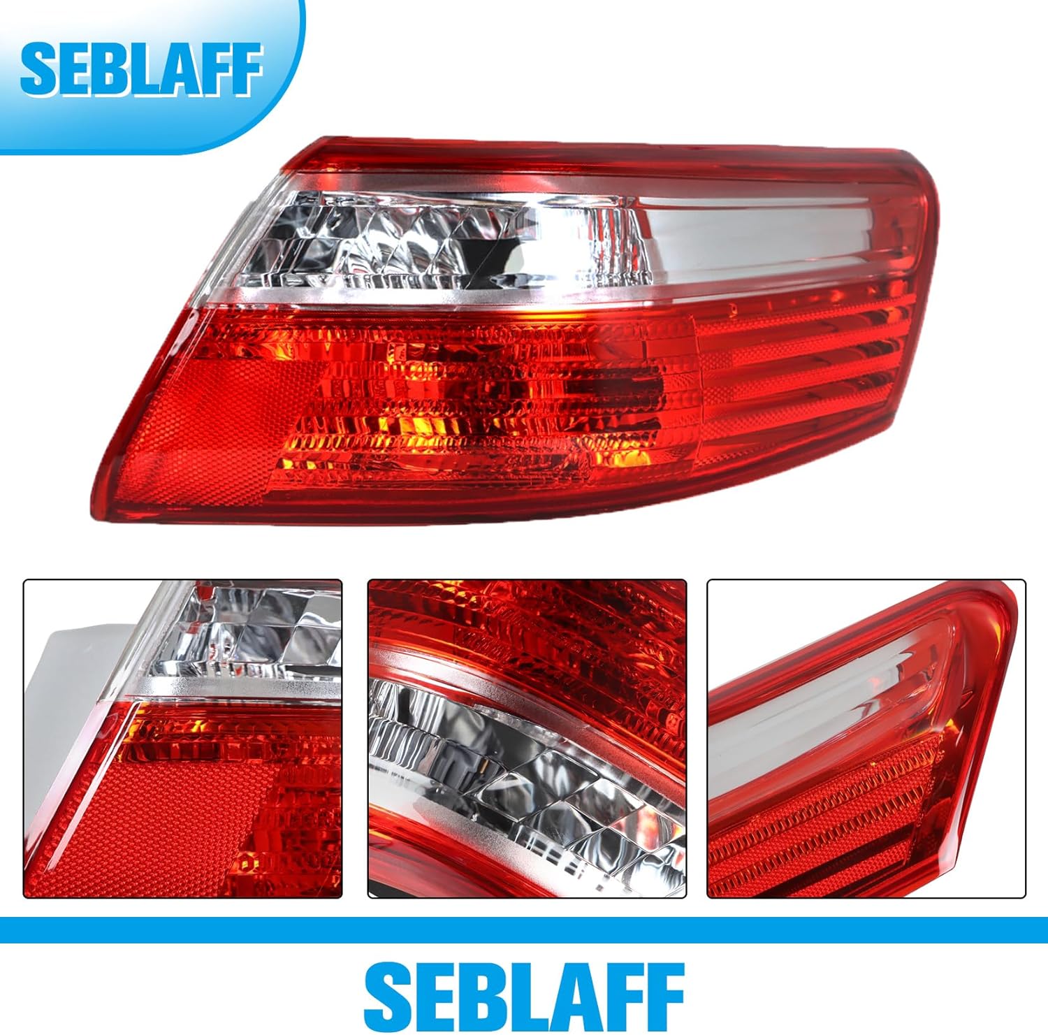 Outer Piece Rear Tail Light Brake Lamp Passenger Side Replacement for Camry 2007 2008 2009