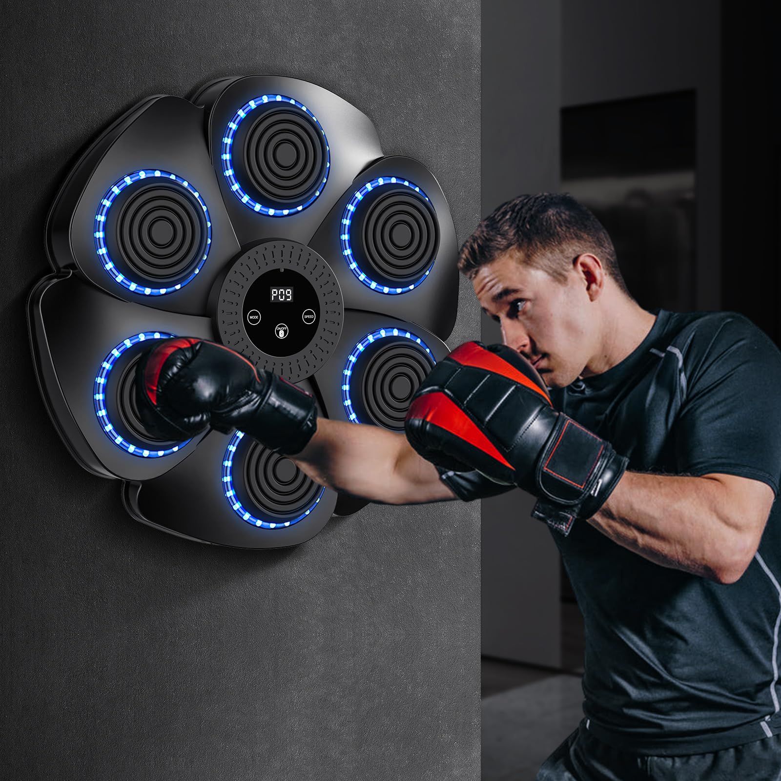 Boxeo Música, Boxeo Musical Adulto, Boxeo Musical Machine, Boxeo Musical Adulto, Boxing Training Mural para Entrenamiento