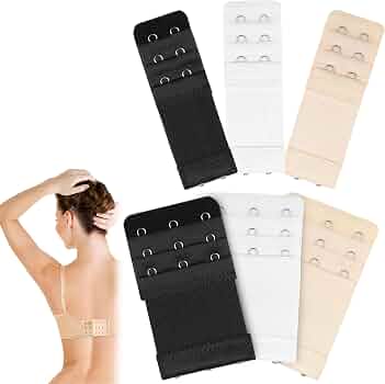 Set 12 Prolunghe Reggiseno – 4 Colori, 2 Misure (2 E 4 File Con 3 Ganci), Poliestere Morbido E Ganci In Acciaio Inox