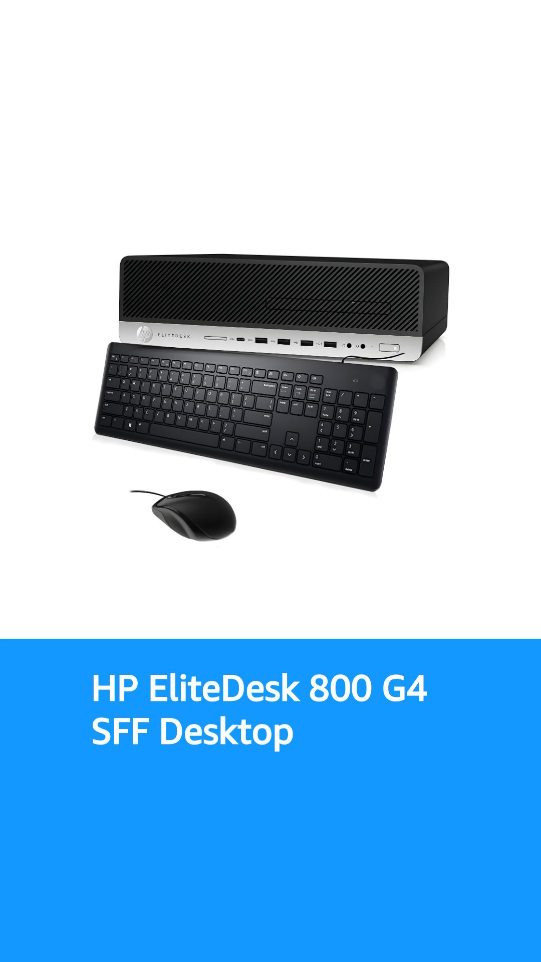 HP EliteDesk 800 G4 SFF Desktop PC, Intel Core i7-8700 3.20GHz