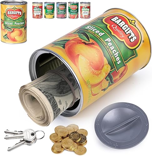 Miniatura 12 de BarGifts Lata falsa segura oculta con compartimento oculto, almacenamiento oculto para mantener tus objetos de valor seguros como dinero, llaves