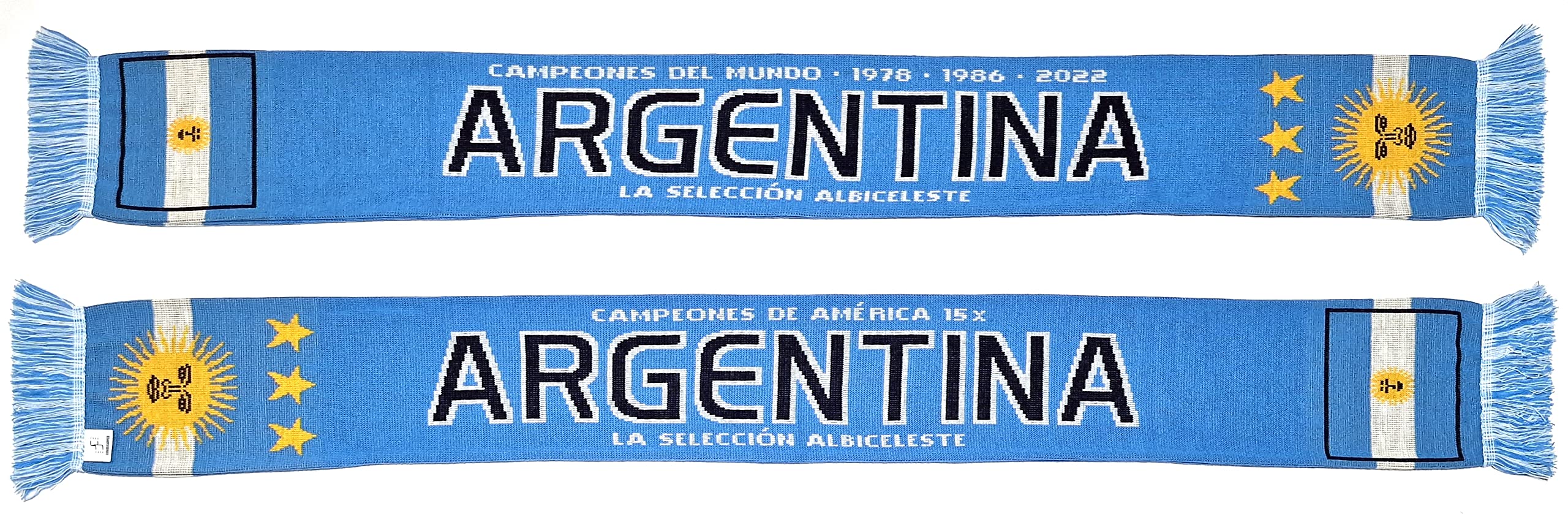 Euroscarves Argentyna piłka nożna dzianinowy szalik