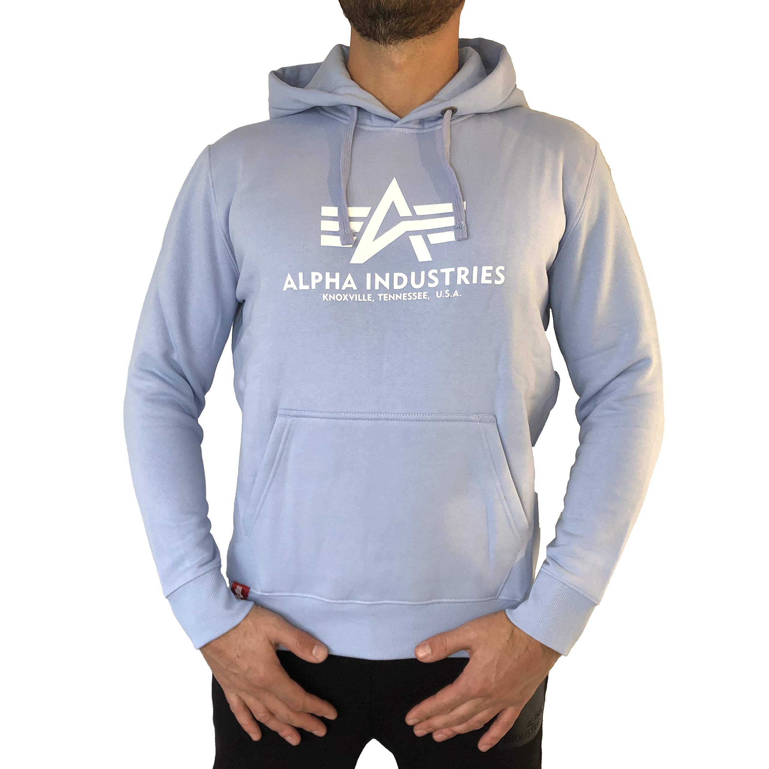 ALPHA INDUSTRIESMen's Basic Hoody Hooded Sweatshirt