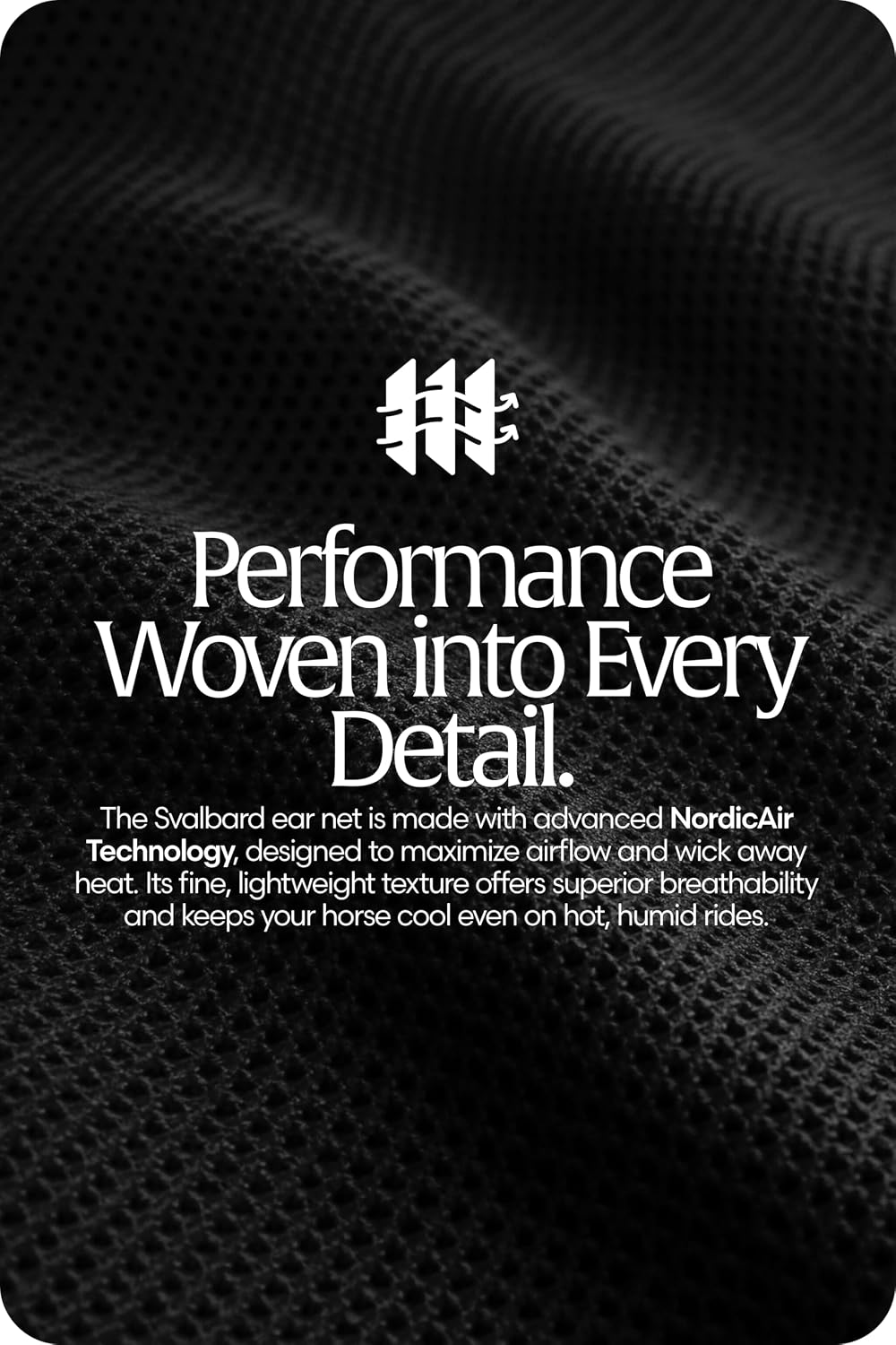 Equinavia Svalbard NordicAir™ Tech Ear Net - Black - Horse