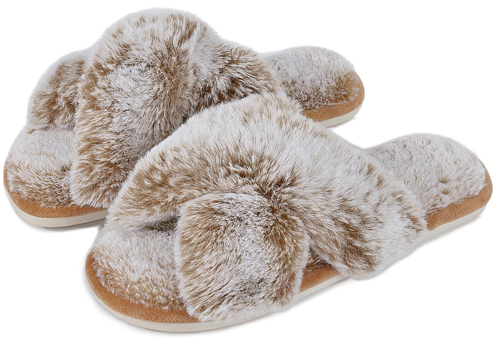Pantuflas Cozyfurry - Punta Abierta, Suela Antideslizante, Varios Colores, Tallas S-L