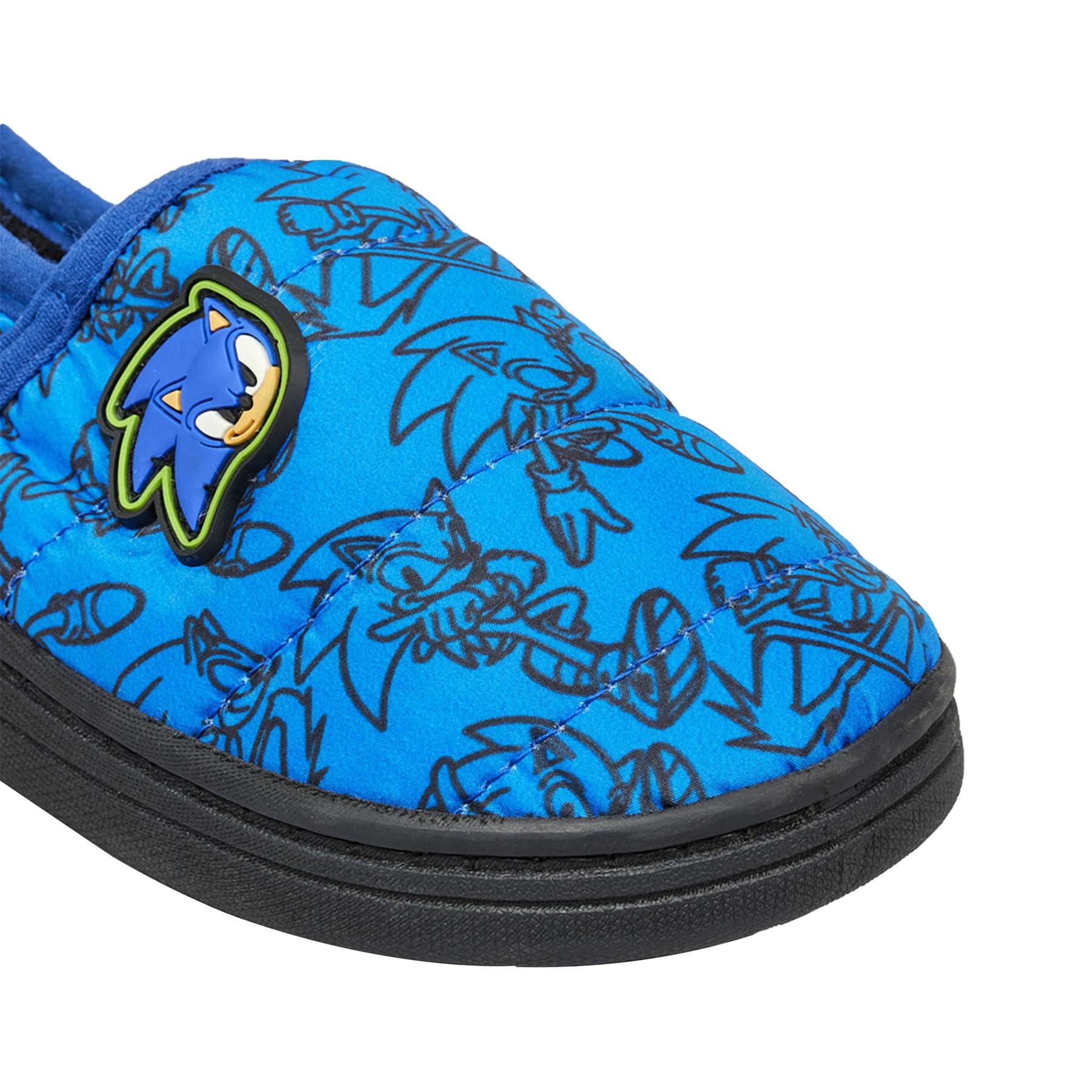 Sonic The Hedgehog Pantuflas para niños y niñas, zapatos cálidos para interiores – Sonic 28386 Slipper 1/2 UK