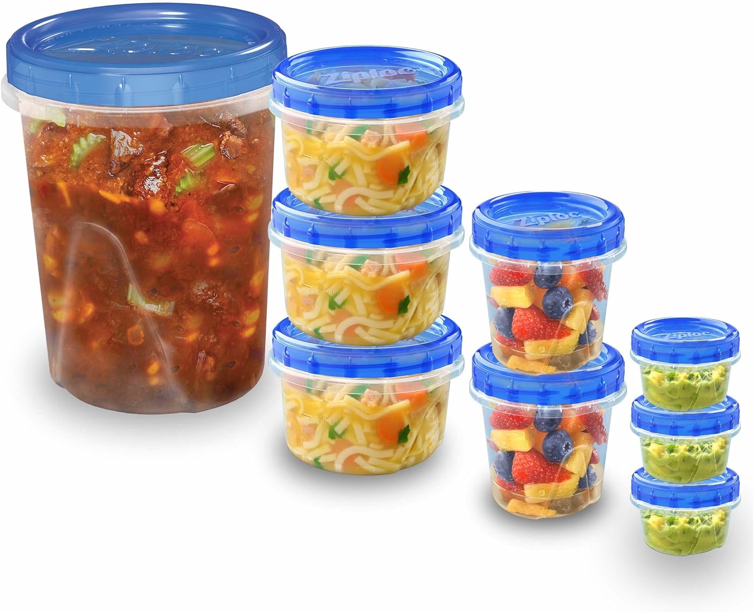 Ziploc Food Storage Meal Prep Containers Reusable for Kitchen