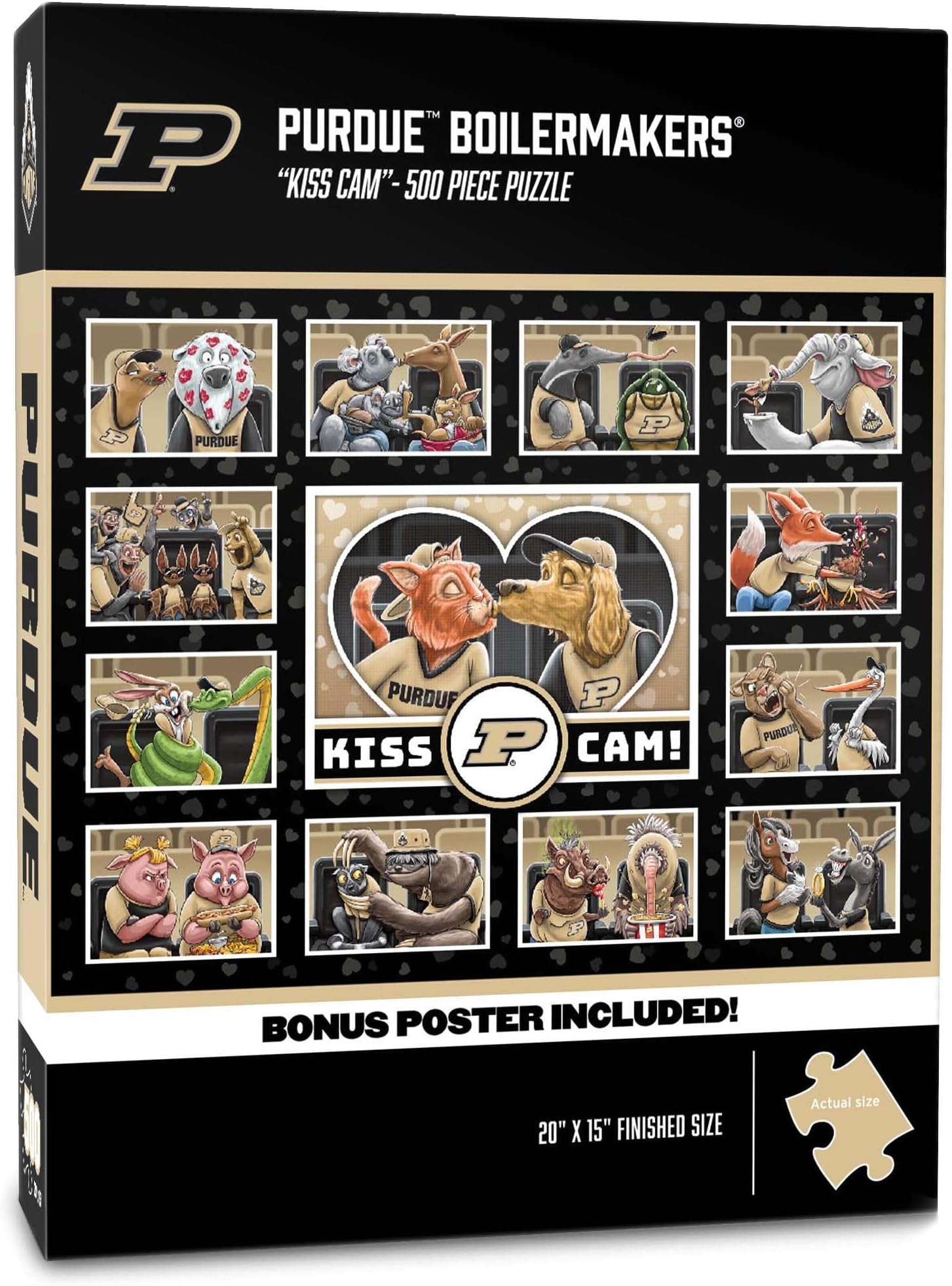 NCAA Iowa Hawkeyes Kiss Cam 500pc Puzzle