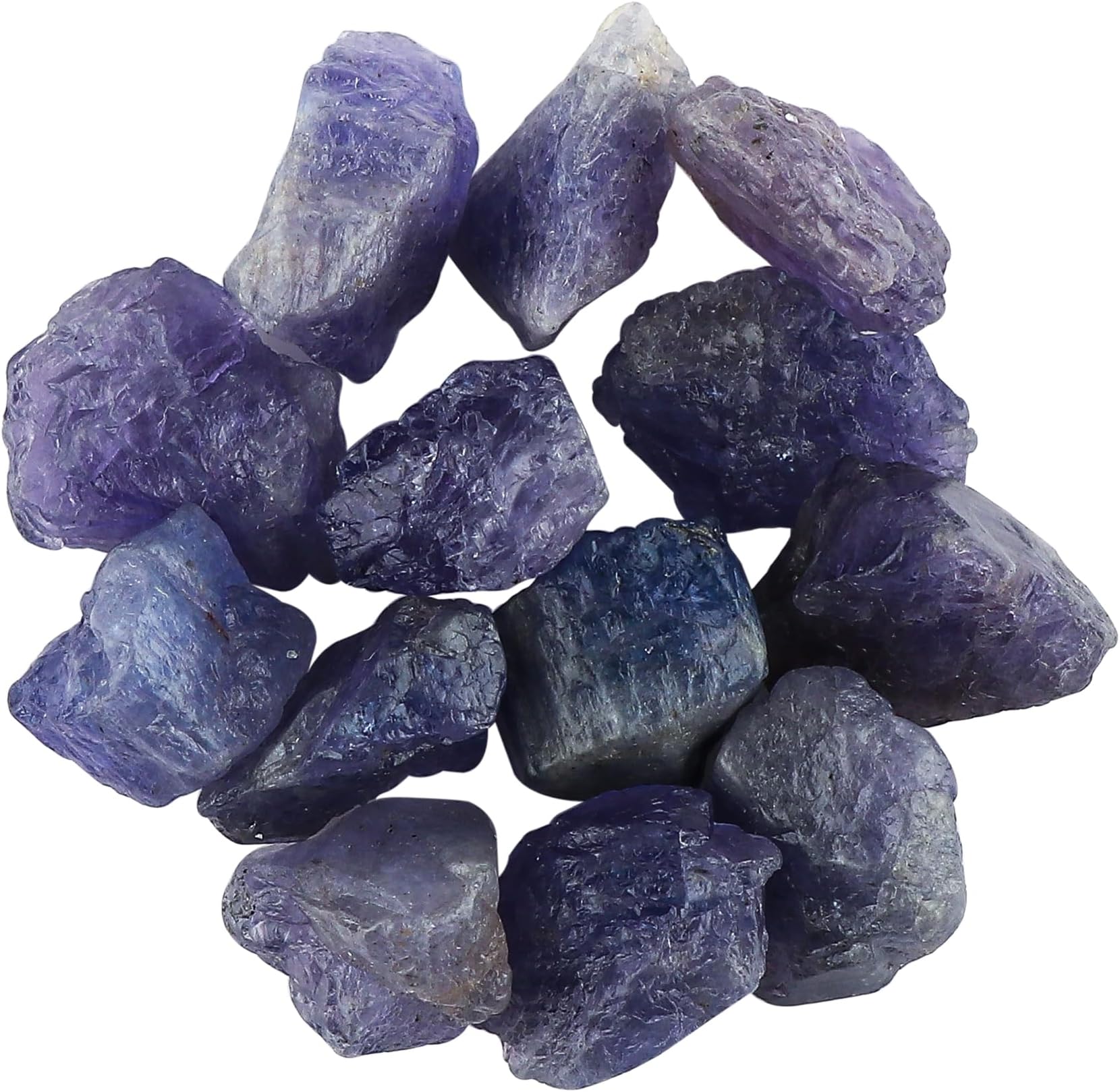 CRYSTALIS 100cts, Size : 8-12mm, Natural Tanzanite Rough, Tiny Loose Gemstone, Wholesale Bulk, Jewelry Making Supply, Chakra & Healing Raw Stones, Wire Wrapping, DIY, Gem Collection