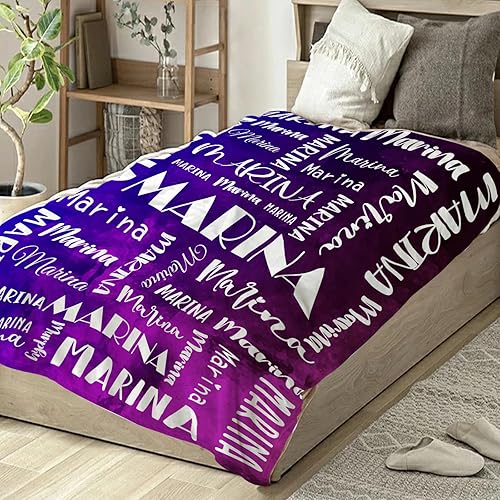 Miniatura 4 de Manta con nombre personalizada para niños y niñas, manta de nombre personalizada para bebé, manta de regalo personalizada súper suave para niños,