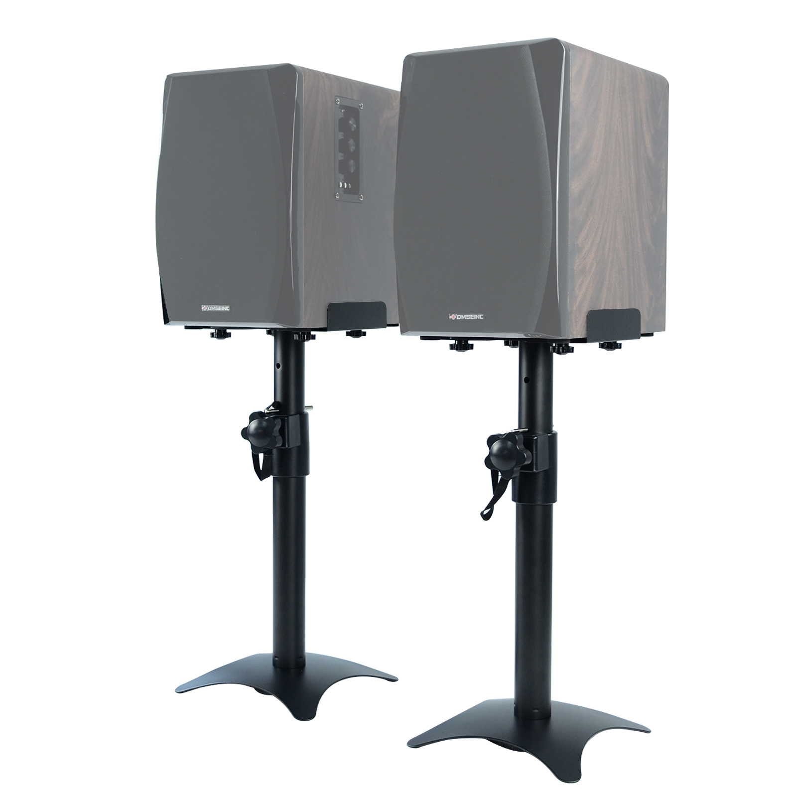 Amazon | MAYQMAY 高耐久メタルスピーカースタンド デスクトップ 本棚