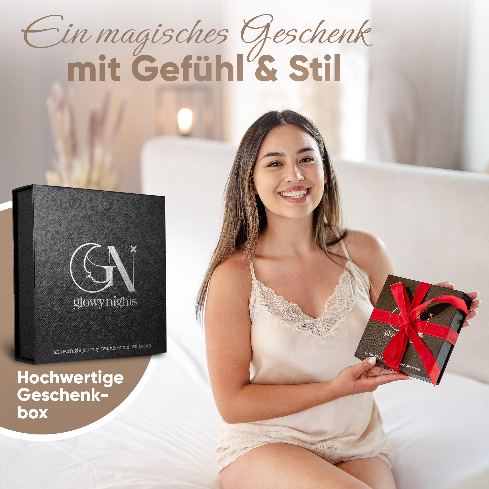 Seidenkissenbezug 40x80 100% Seide für Haut und Haar | Höchste Klasse 6A, 22 Momme | Von Dermatologen Zertifiziert | Seidenkissen | Silk Pillowcase 40x80 (Elfenbeinweiß – gleichfarbiger Rand)