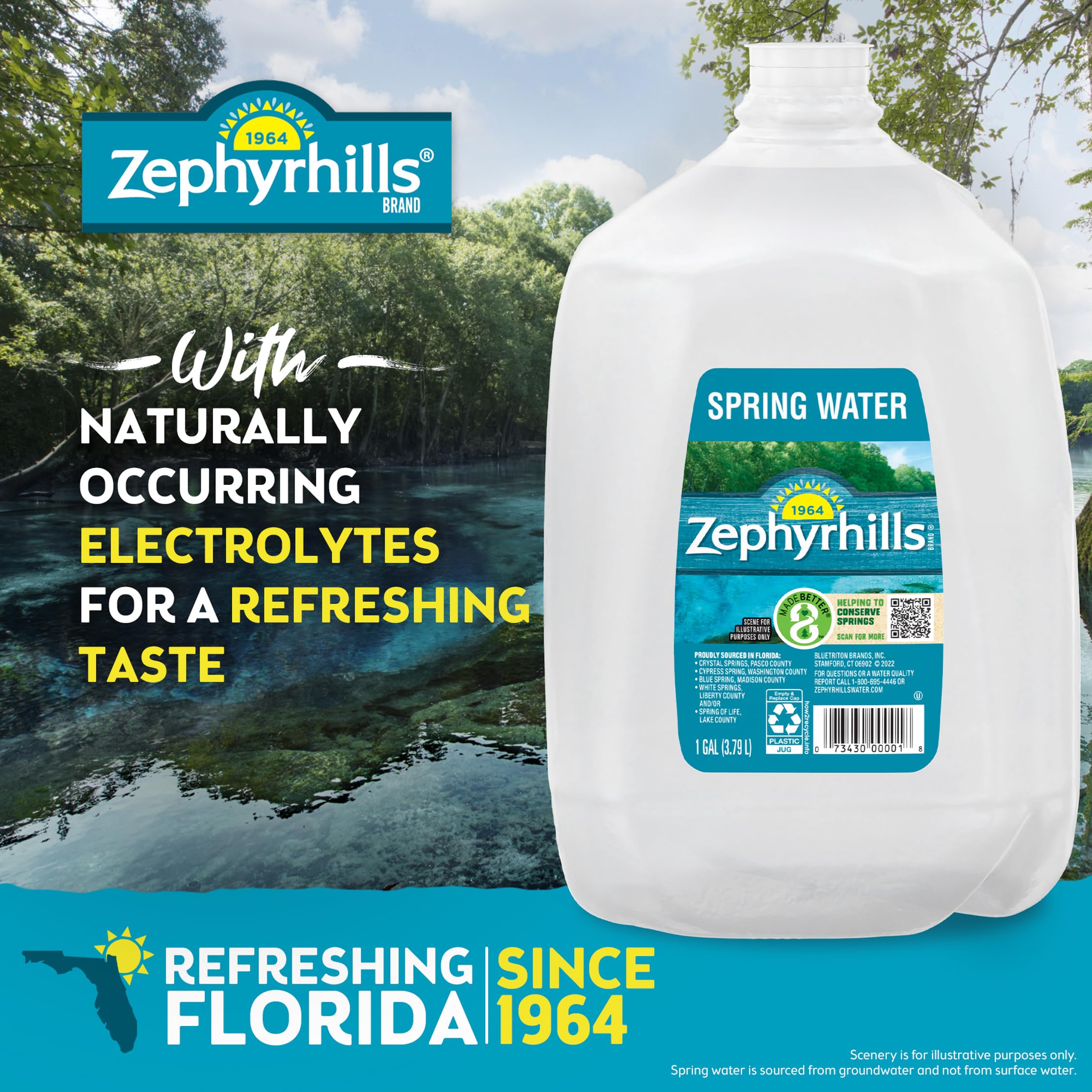 Amazon.com: Zephyr Hills, Water Spring, 128 Fl Oz : Grocery