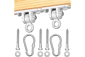 Playzone Doorway Swing, Wall Mount Ceiling Hook for Outdoor/Indoor Kids' Play Equipment with Safety Screws