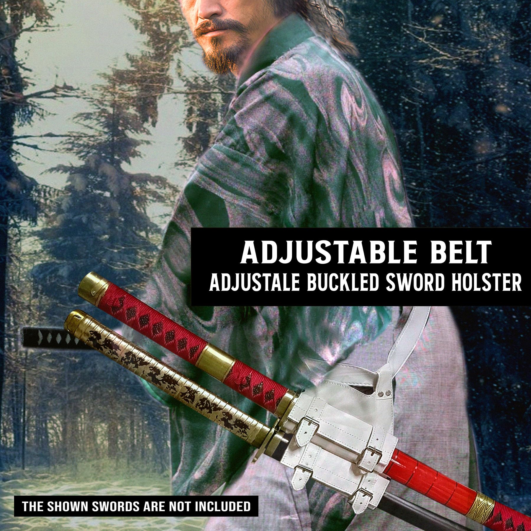 Katana Porte-épée avec ceinture – Ceinture robuste pour un