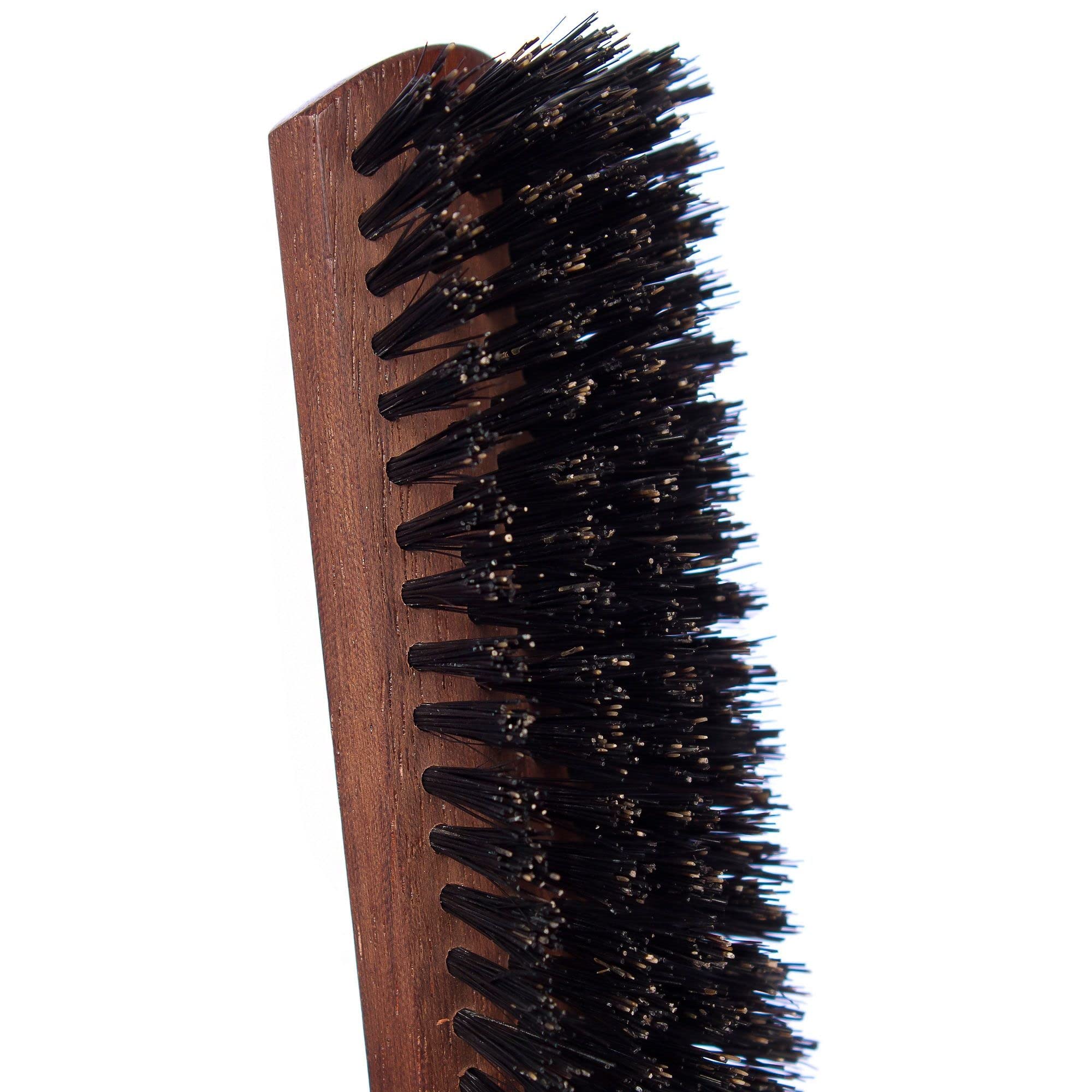 Plisson – Cepillo de pelo para hombre, cepillo plano tradicional, madera natural, 100% puro pelo de jabalí – Fabricación francesa