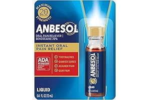 Anbesol Maximum Strength Liquid for Fast Pain Relief from Toothaches