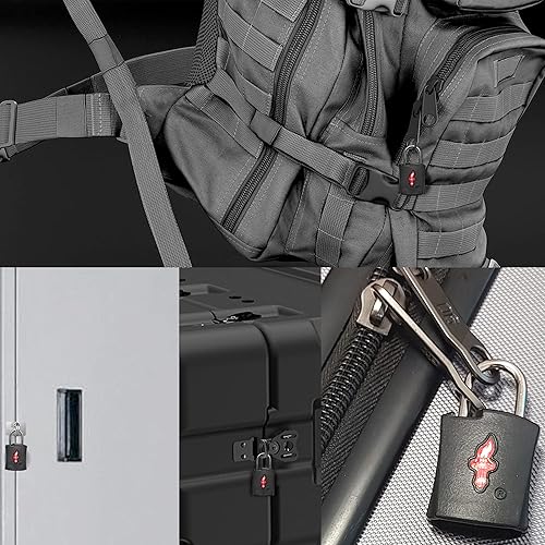Miniatura 5 de Paquete de 4 cerraduras de equipaje aprobadas por la TSA en paquete familiar, cerradura de maleta aprobada por la TSA cerradura de viaje aprobada