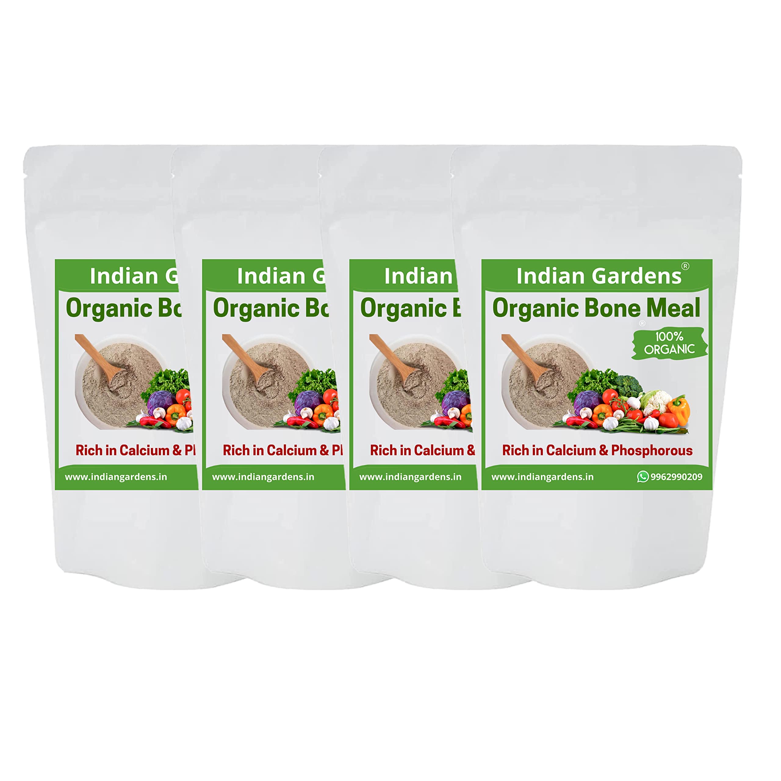 Indian Gardens Steamed Bone Meal Powder 100% Organic Plant fertilizer | Rich in Calcium and Phosphorus | Plant Fertilizer | Home Gardening | - 450 Grams (Set of 4) (B0B2DSFFSD) Amazon Price History, Amazon Price Tracker