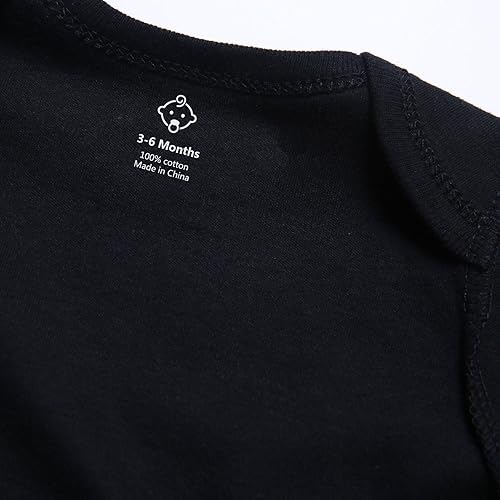 Miniatura 5 de ROMPERINBOX Unisex Baby Onsies Solid Baby Bodysuit Romper Blank for 0-24 Months Boys Girls