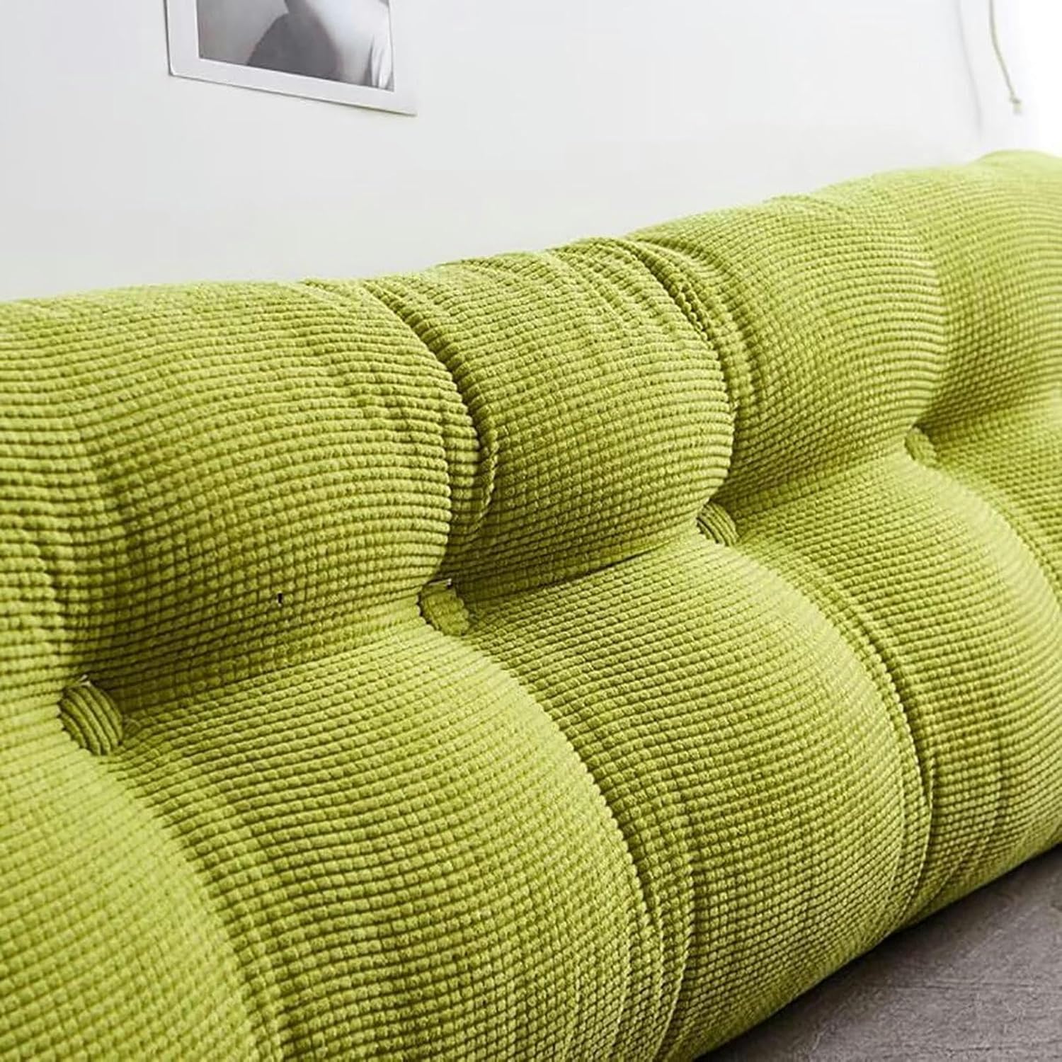 Triangular Reading Bed Rest Pillow Large Bolster Cushion Backrest Positioning Support Headboard Backrest Wedge Pillow with Removable Cover, Twin-39x20x8in, Purple