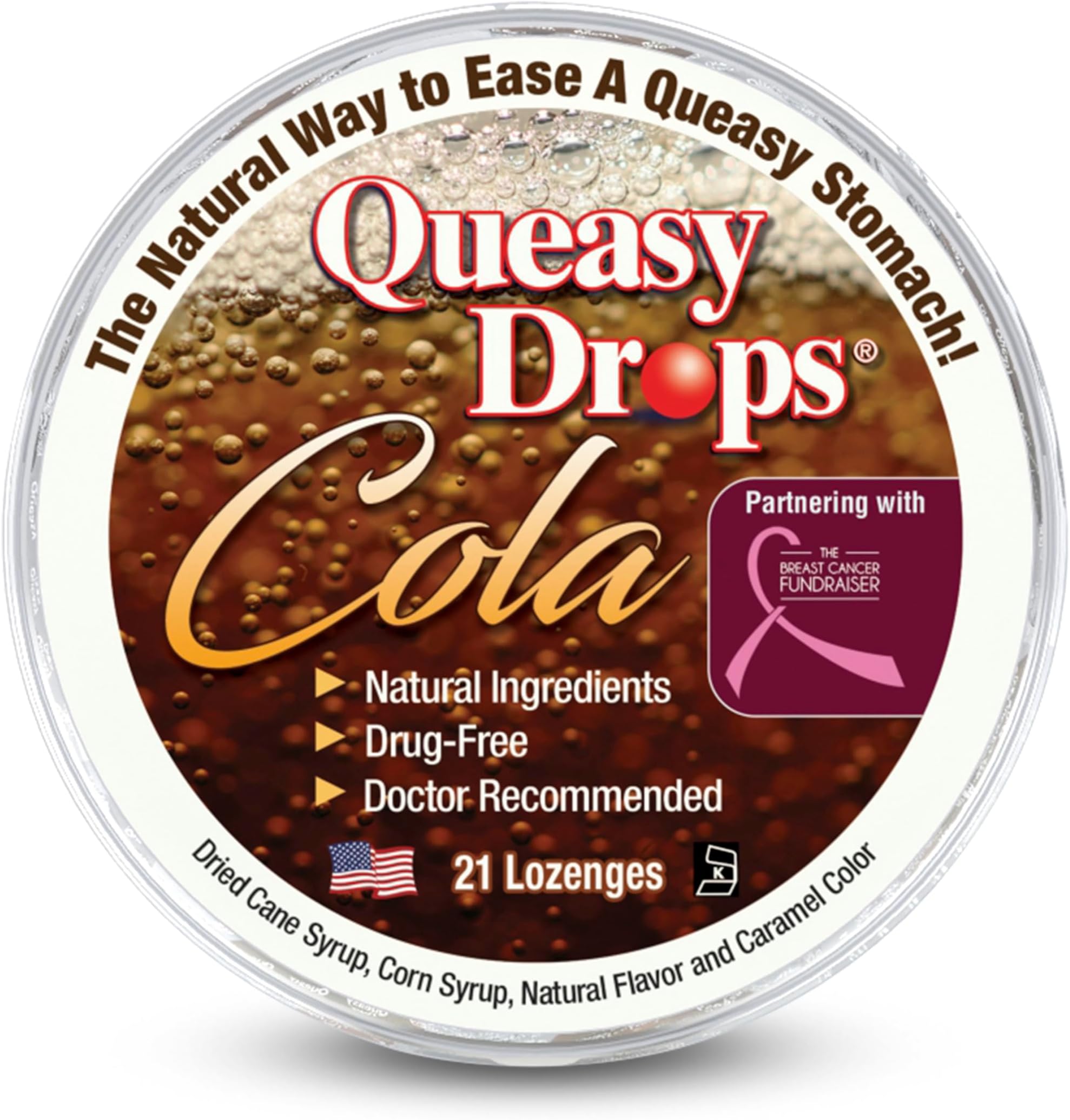 Queasy Drops Natural Cola