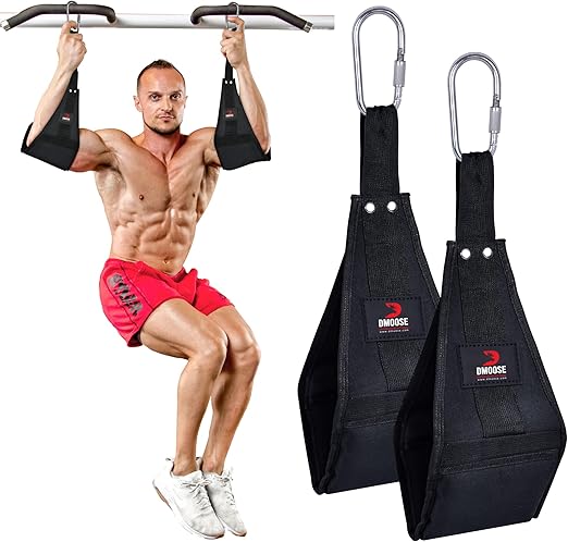 DMoose Hanging Ab Straps for Pull Up Bar and Ab Workout