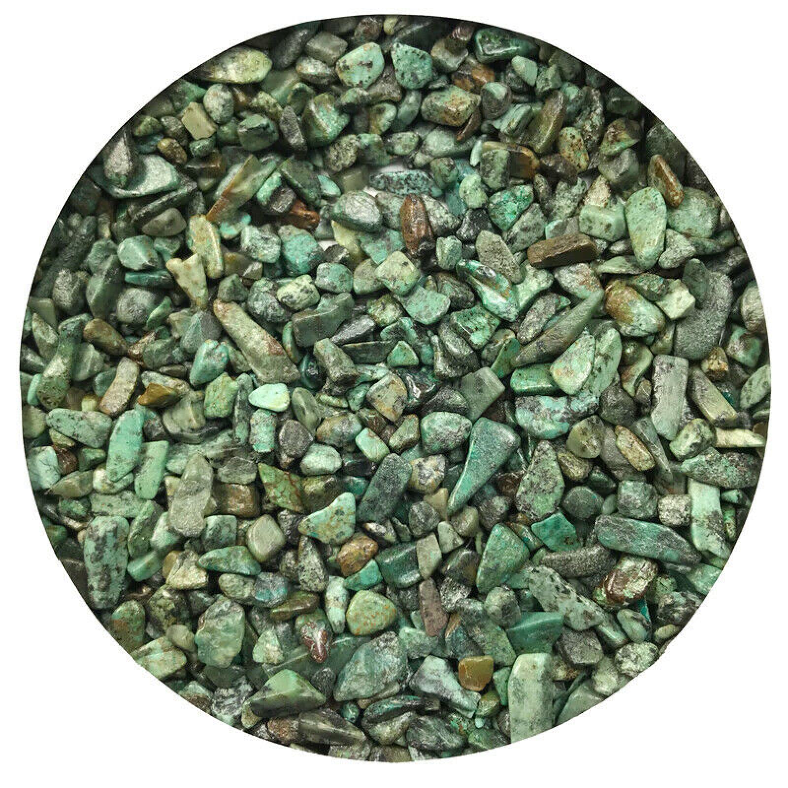 Pierres de gravier vert naturel de 50g pour décoration d'intérieur