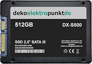 dekoelektropunktde 512 Go Disque Dur SSD convient pour ASUS ROG STRIX B550-I GAMING Carte mère, remplacement alternatif 2,...