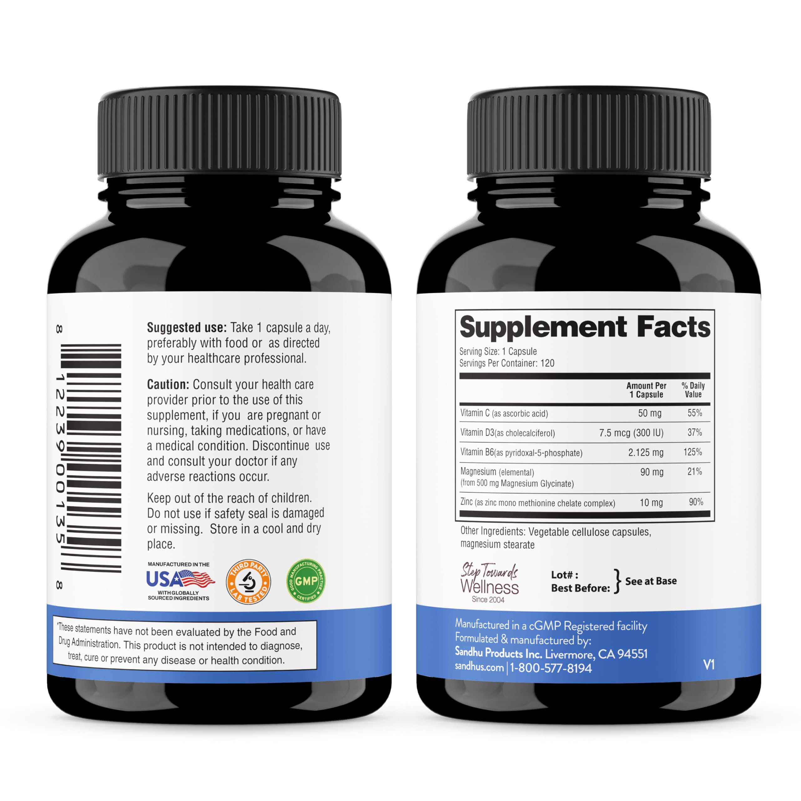 Magnesium Glycinate 500mg 120 Capsules for Good Sleep & Muscle Relaxation — Amazon image 9
