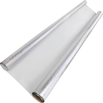 TEXALANR Diamond Film Foil Roll 4X25FT Highly Reflective Mylar Film Roll for Grow Room 6 Mil