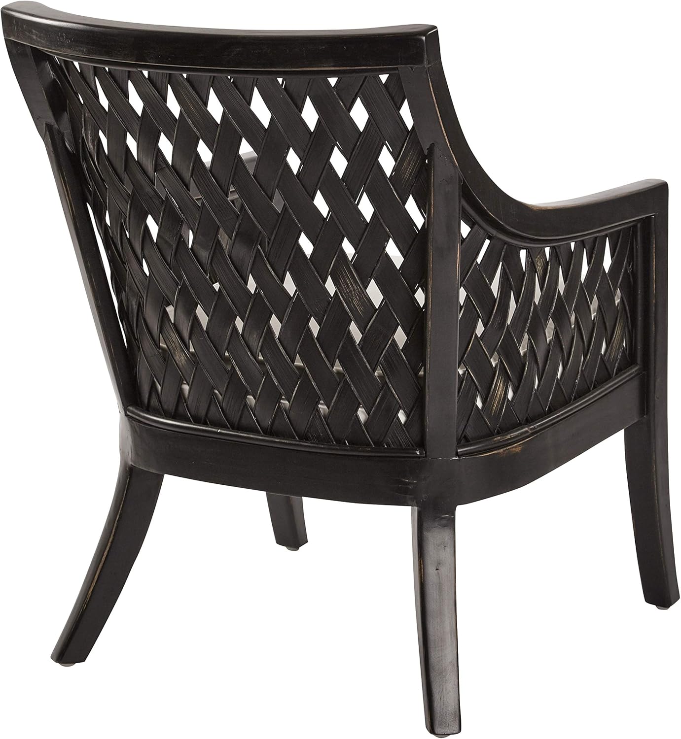 OSP Home Furnishings Plantation Club Chair, Black
