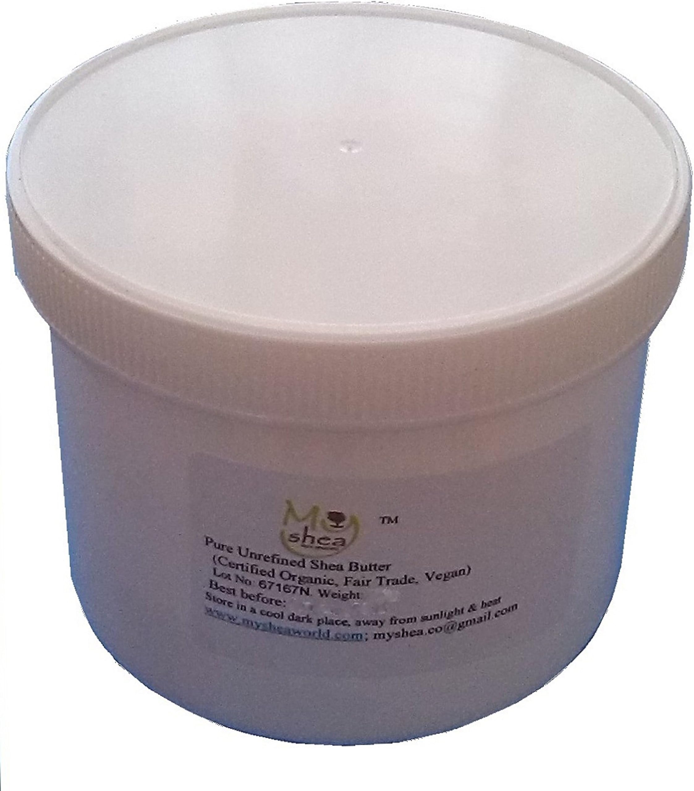 100% Pure Certified Organic Unrefined Shea Butter in Jar 250g