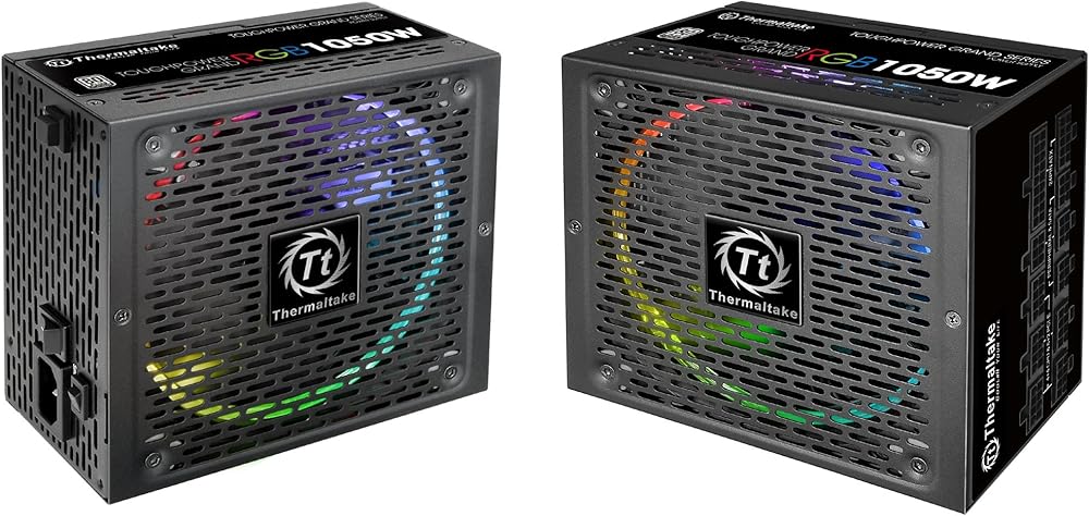 Thermaltake Toughpower Grand RGB 1050W 80+ Platinum Smart Zero RGB Fan, SLI/CrossFire Ready Continuous Power, Full Modular ATX 12V 2.4/EPS 12V 2.92 Power Supply thumbnail 2