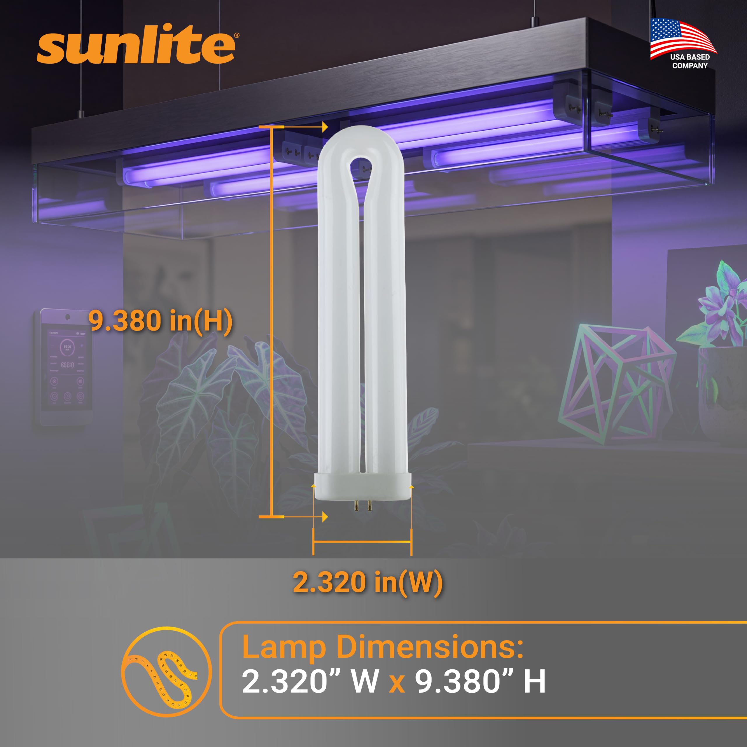 Sunlite 05165-su 25-watt FUL 4-pin Unique en forme de U Twin Tube fluo compacte Plug-in Gx10q Base ampoule 25W 120V