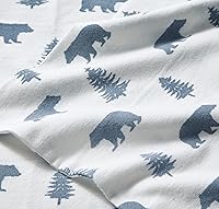 Vista 106 de Eddie Bauer - Full Sheets, Cotton Flannel Bedding Set, Brushed For Extra Softness, Cozy Home Decor (Dog Friends, Full)