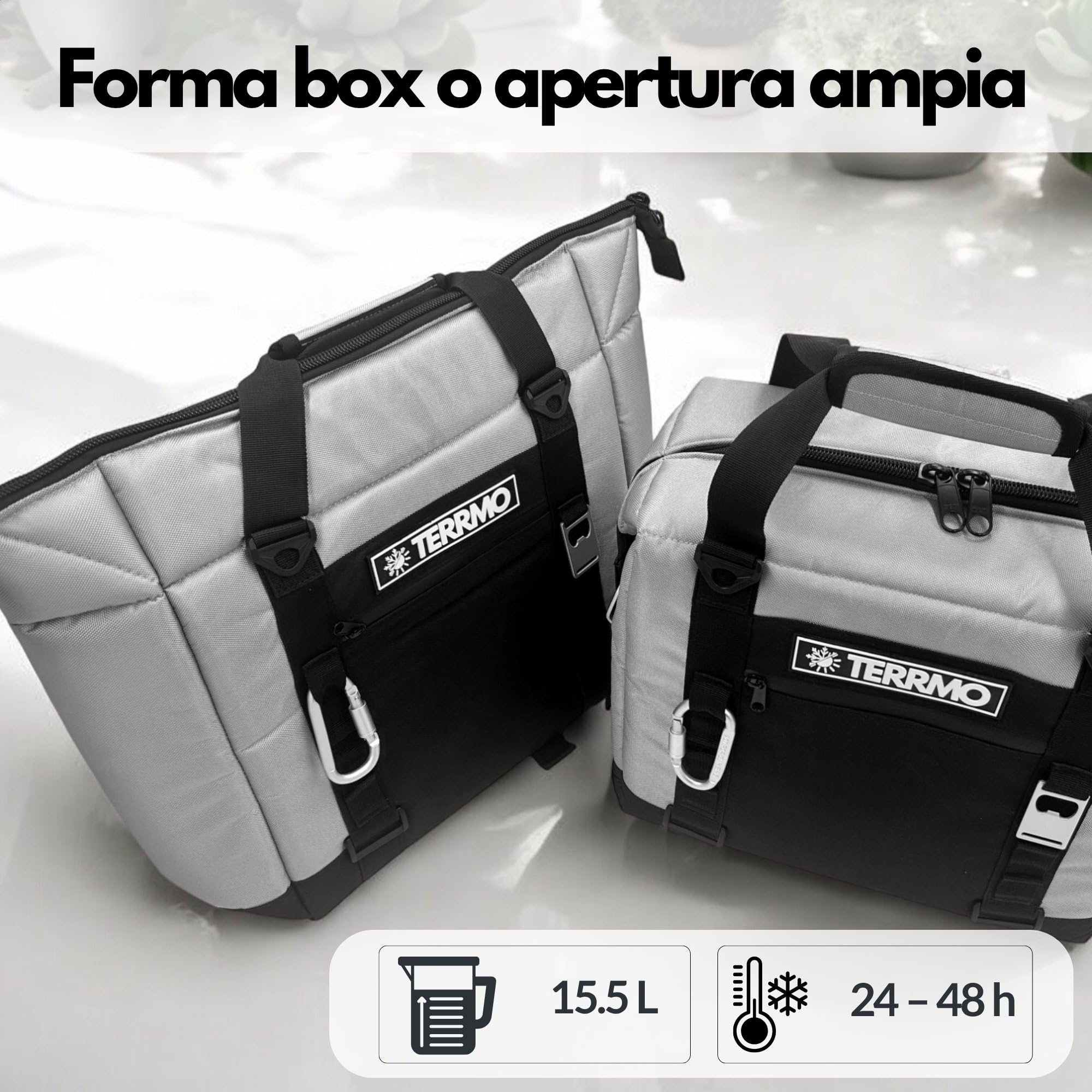 EPIC 15 – Borsa Frigo 15L con Isolamento Extra Spesso 20mm | Raffreddamento a Lunga Durata 24–48h+ | Per Viaggi, Mare, Campeggio e Gite | Alternativa alla Borsa Frigo Rigida
