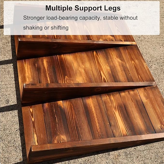 Rampa de madera para umbral 35 in x 20 in x 4 in miniatura 6