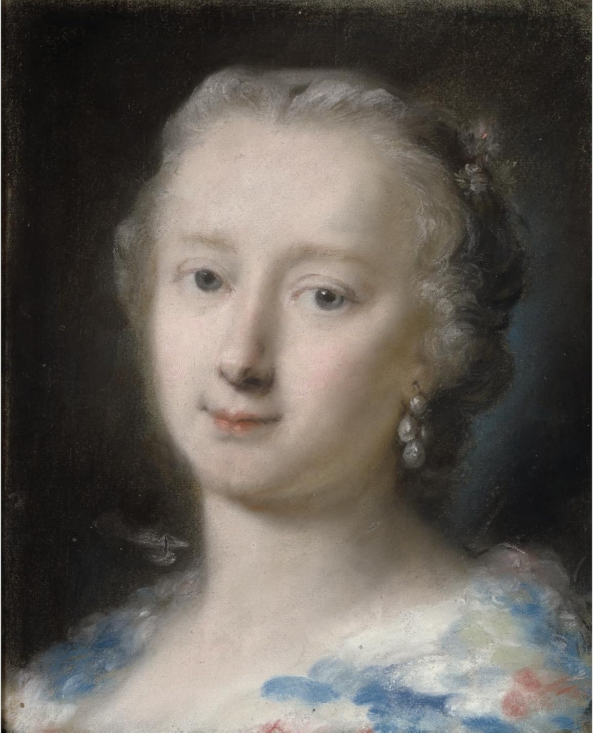 ArtDirect Young Woman with Flowers in her Hair Unframed Art Print Giclee Poster by Rosalba Carriera - Ready for Framing with Customization Sizes 8x10, 11x14, 16x20, 24x30, 36x45 and 48x59 inches
