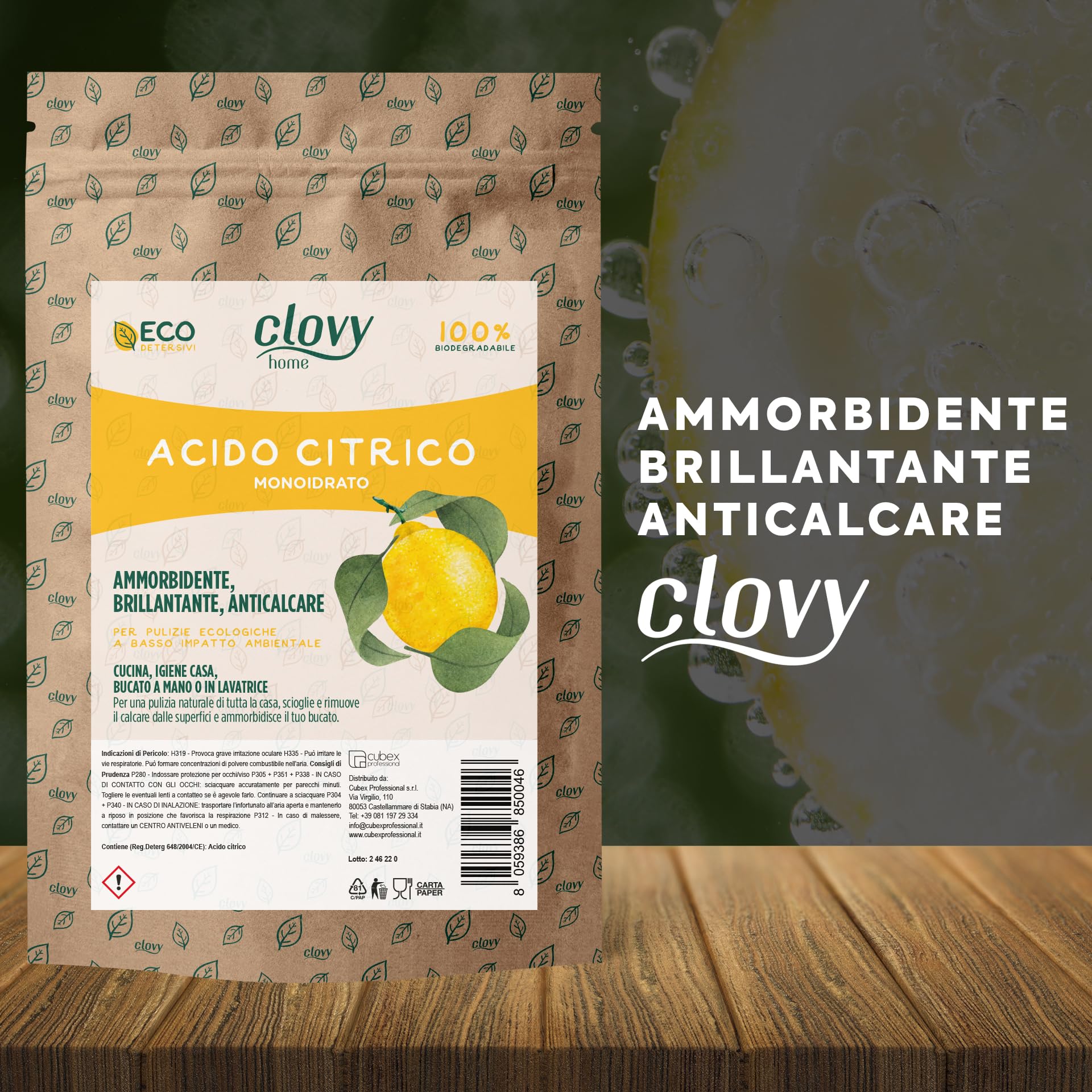 Acido Citrico 4,5 Kg | 500 Lavaggi | Ammorbidente Brillantante E Anticalcare | 100% Puro | Acido Citrico Monoidrato In Polvere | Pulizie Ecologiche E Naturali Per Lavatrice E Casa | Made In Italy