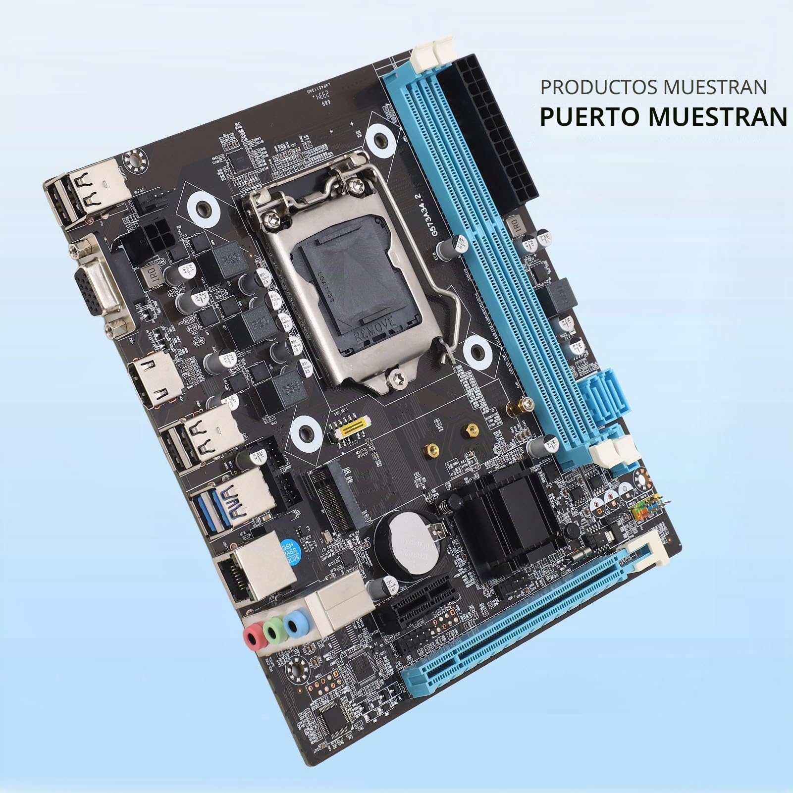 Placa Base para Juegos H81, Placa Base para PC 6Gb/s LGA 1150 de Alta Velocidad para PC de Escritorio