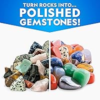 Vista 4 de Blue Marble National Geographic Rock Tumbler Media - El mejor kit de suministros de pulido de rocas, grano a granel de 4 etapas, 1.5 libras