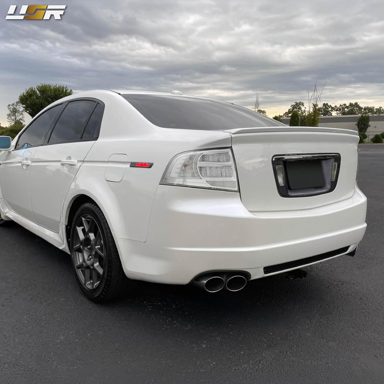 USR 04-08 UA6 / UA7 Tail Light – Rear Tail Lamps Cover Set (Left + Right) Compatible with 2004-2008 Acura TL 4D Sedan All Models Base and Type-S (CLEAR LENS TAIL LIGHTS with BULBS)