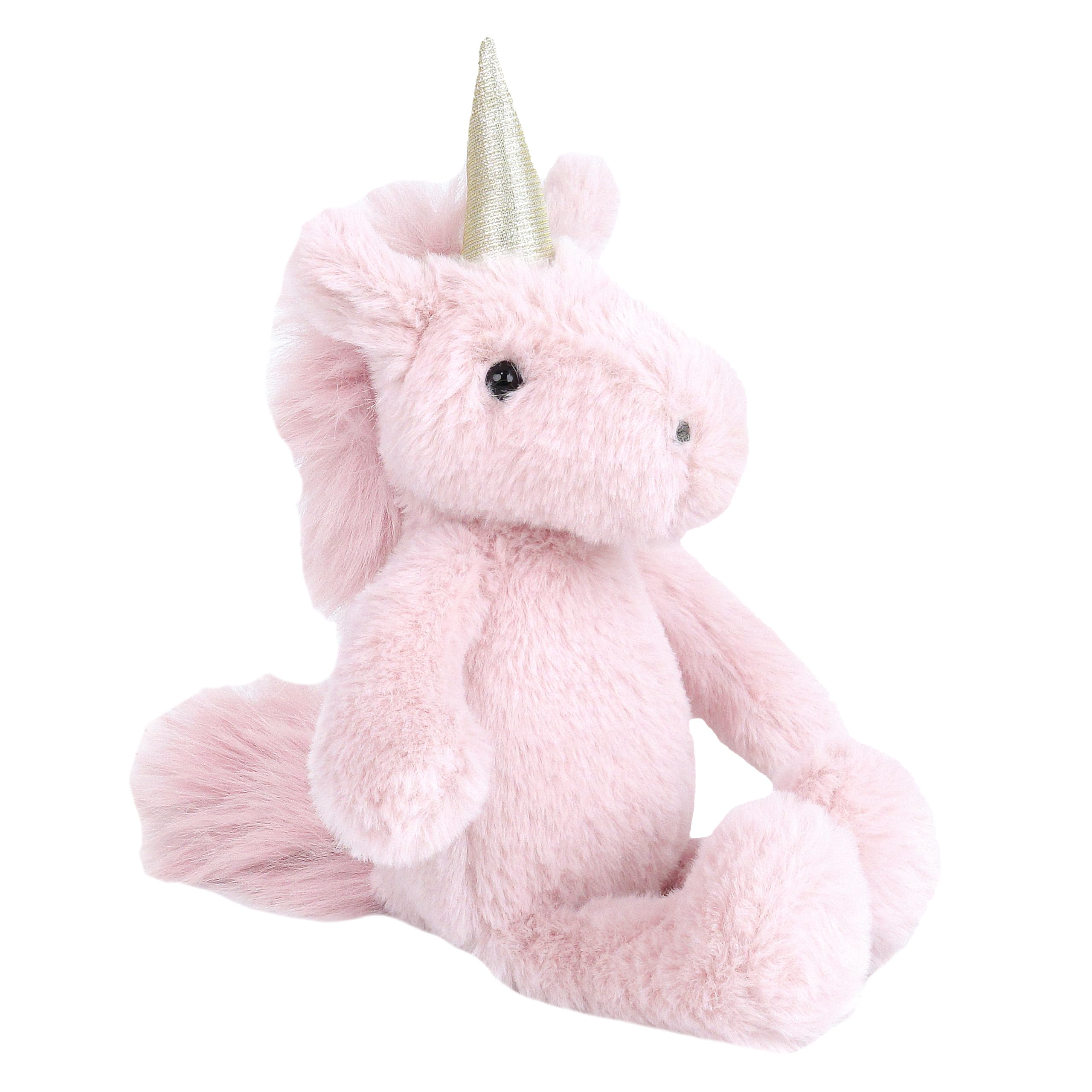 MON AMI Shyla The Unicorn Stuffed Animal 11"/28cm | Pink Plushie with Golden Horn | Soft Cuddly Unicorn Toy for All Ages | Magical Gift & Nursery Room Plush Decor