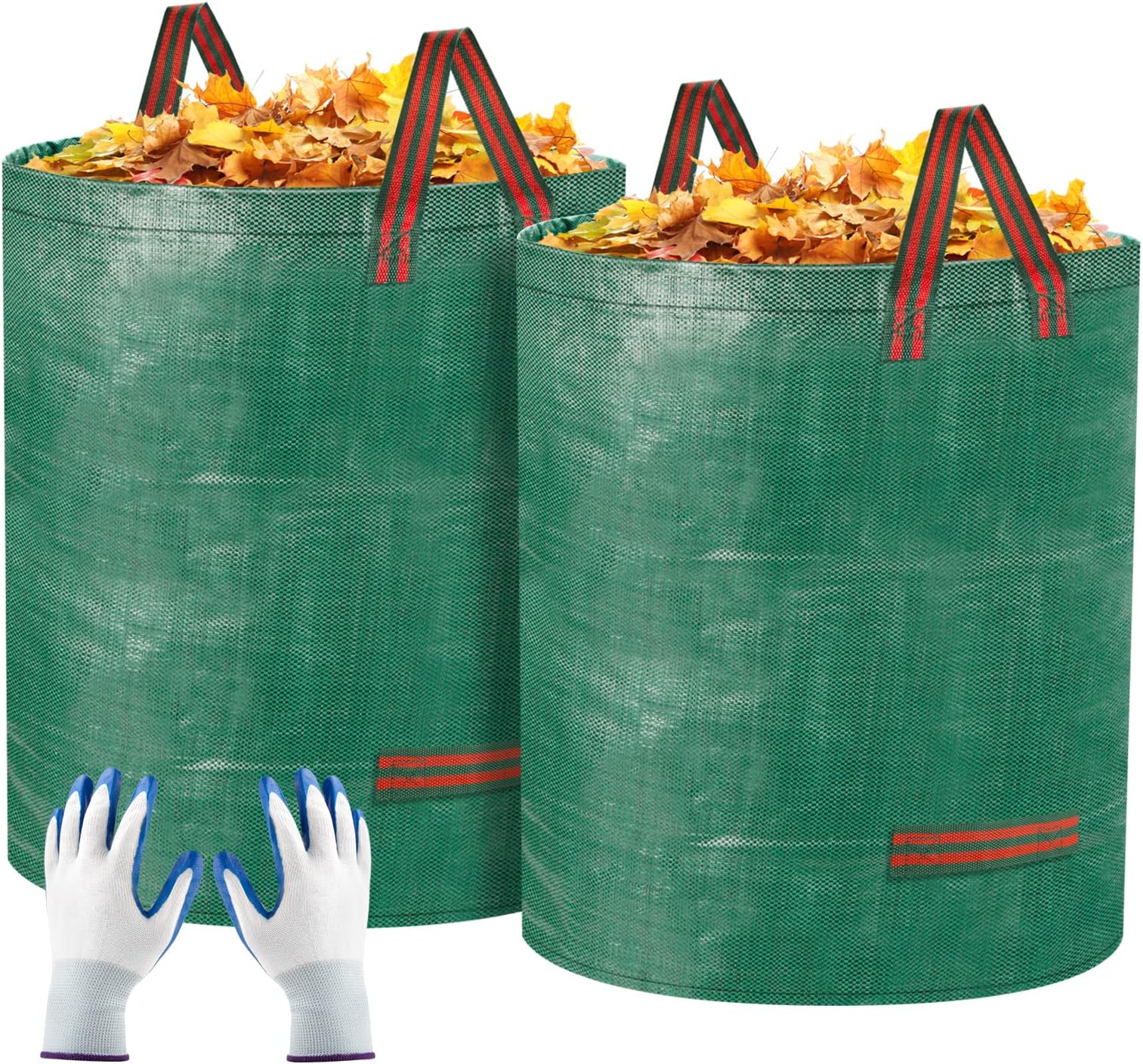 Amazon.com: Leriton 11 Tines Detachable Gardening Leaf Rake 72 Gallon ...