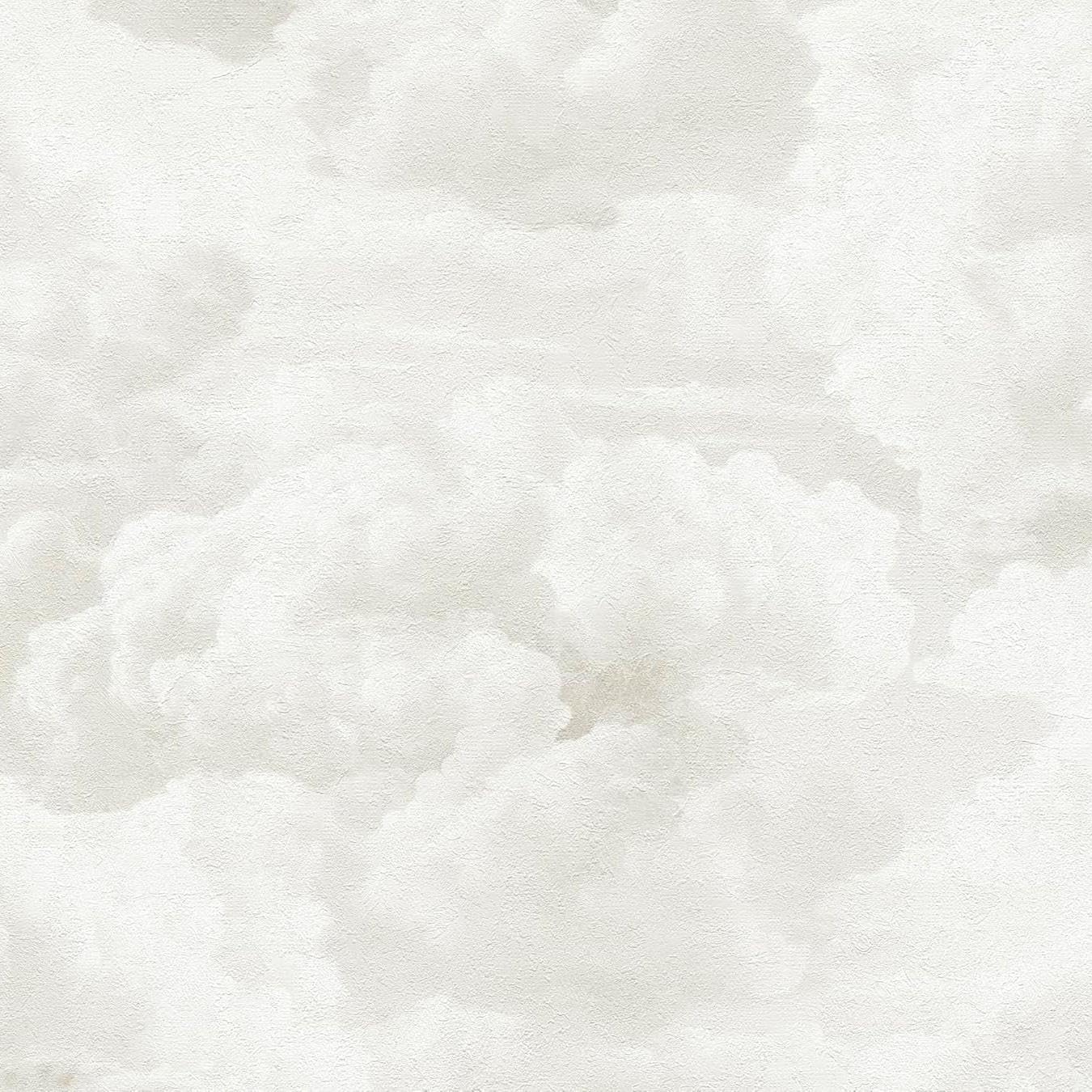 Yöl White Metropolis Painted Cloud Wallpaper Textured Paste The Wall Vinyl